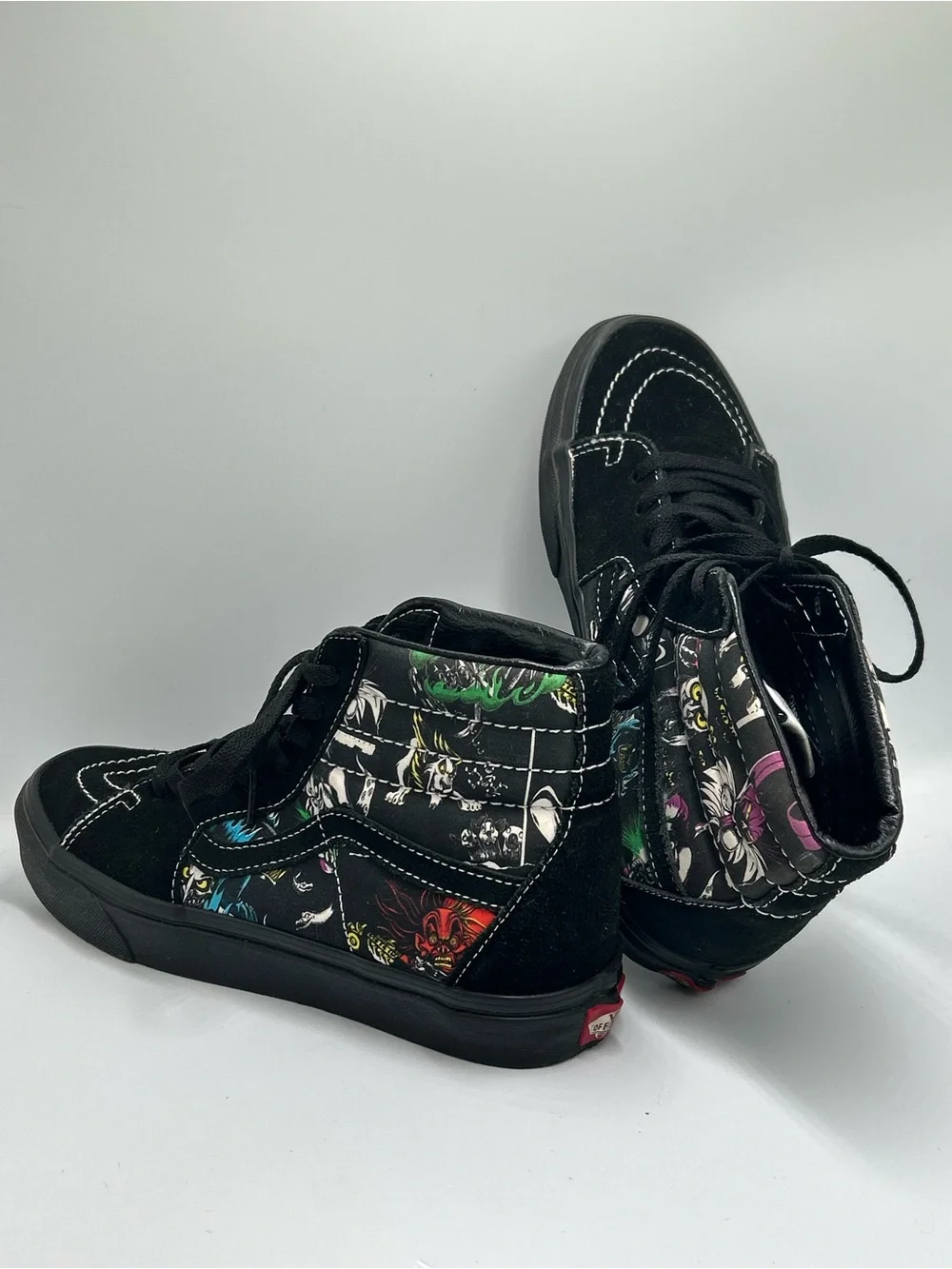 Vans Disney Villans Black High-Top Graphic Skate Men’s Size 7.5 Women’s 9